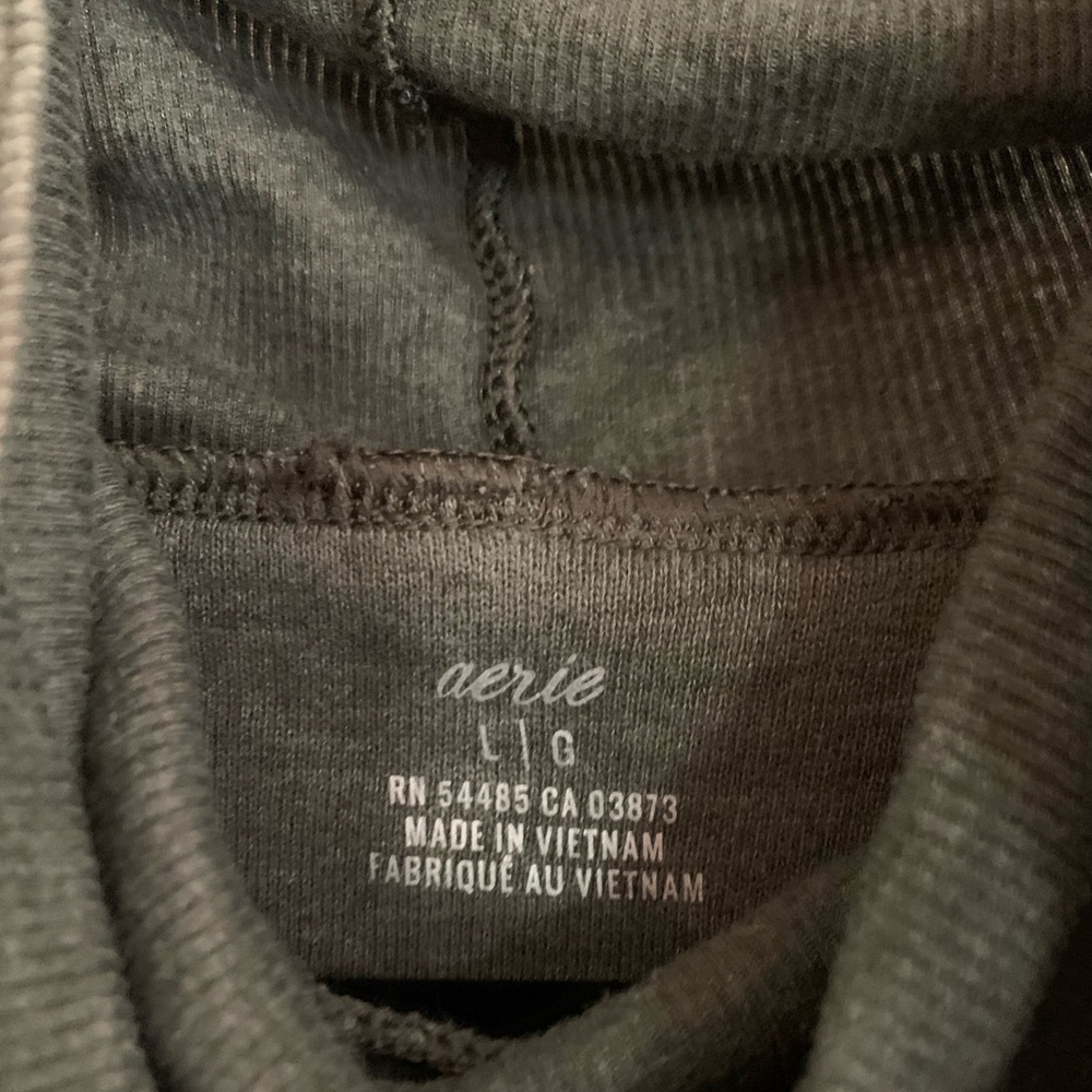 Aerie Olive Turtleneck Sweatshirt - Picture 4 of 6